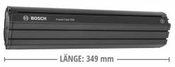 Bosch Batterie PowerTube 500 (BBP281) VERTICAL -Vélo Électrique Soldes PowerTube 500 Akku BBP281 Vertikal 349mm 0275007540