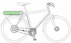 Shimano Batterie STEPS BT-E6001 504Wh Pour Montage Sur Le Porte-bagages -Vélo Électrique Soldes Shimano STEPS BT E6001 504Wh Akku fur Gepacktragermontage