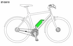 Shimano Batterie STEPS BT-E6010 418Wh Pour Montage Sur Cadre -Vélo Électrique Soldes Shimano STEPS BT E6010 418Wh Akku fur Rahmenmontage a